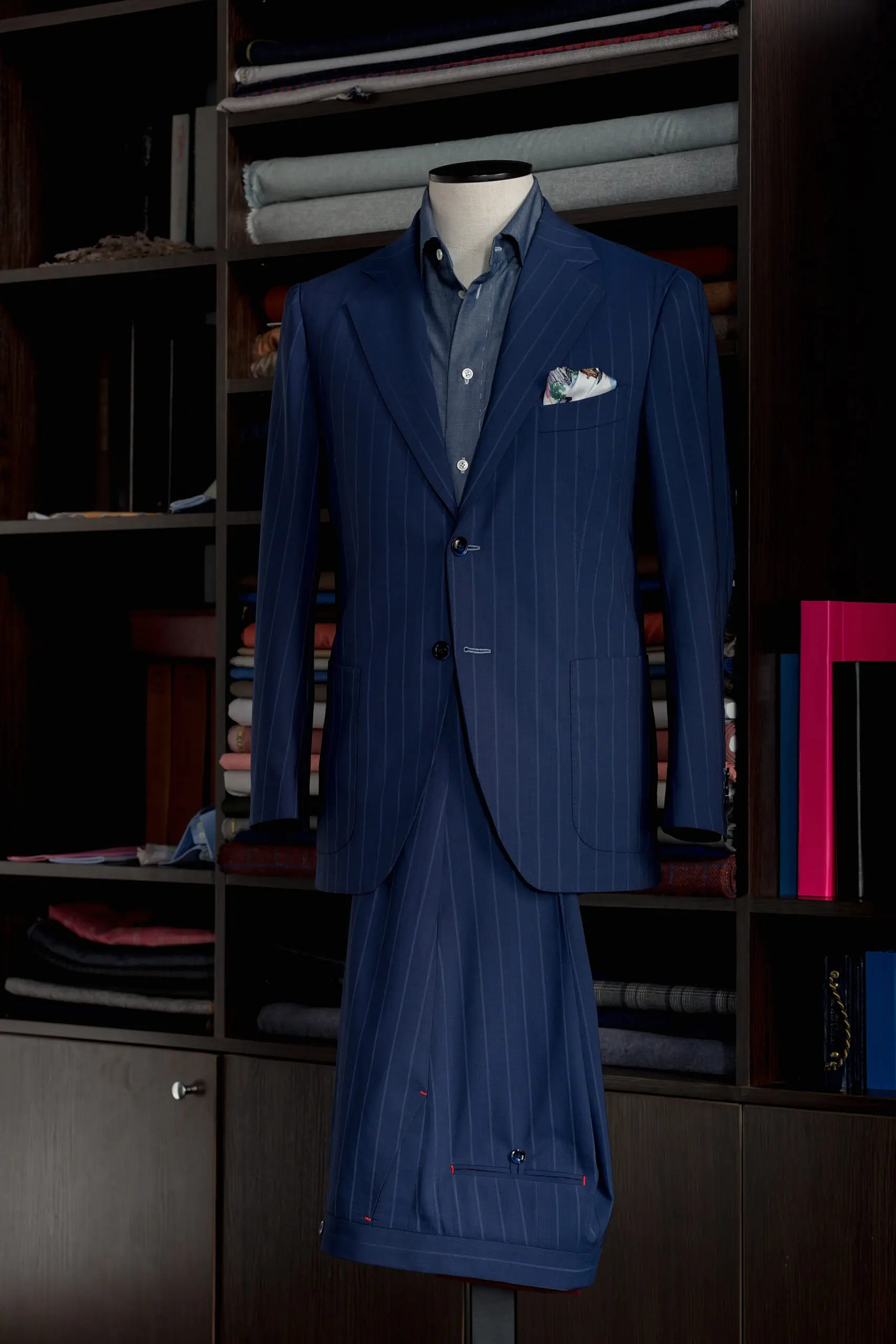 sultan & raha bespoke blue suit